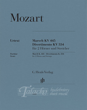 March K. 445; Divertimento K. 334 for 2 Horns and Strings, VP